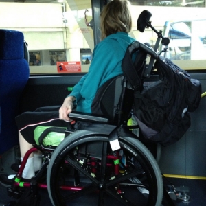 DME bus with wheelchair