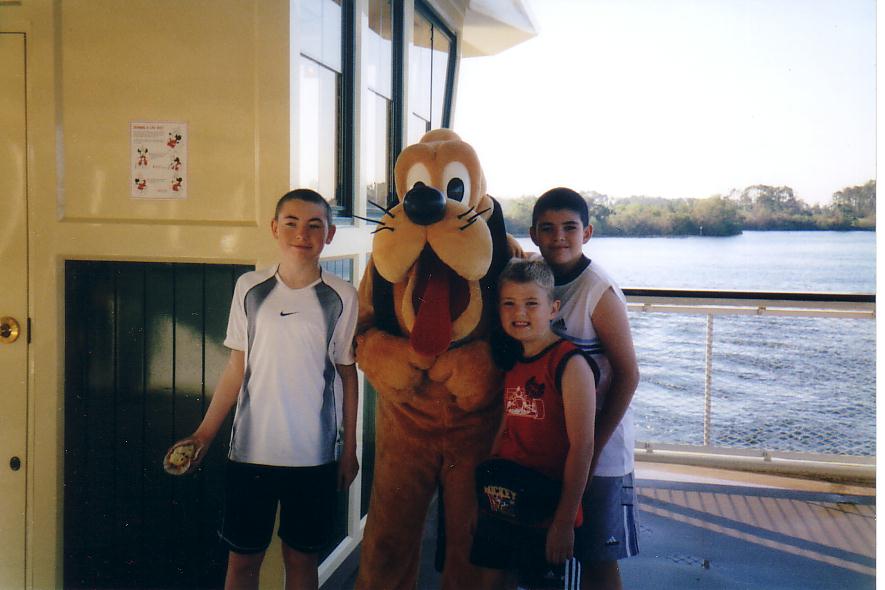 meeting pluto on the boat to TTC