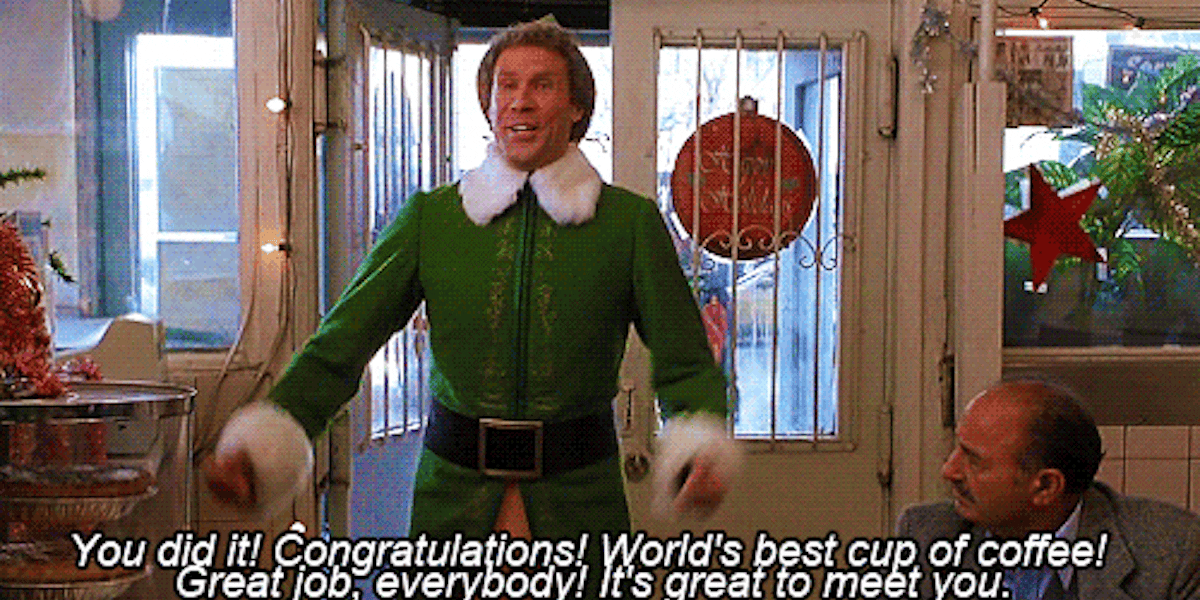 Honestly every time we watch Elf we can't help but wonder if Buddy is  talking about us… | Saxbys | A Certified B Corp with a Mission to Make Life  Better